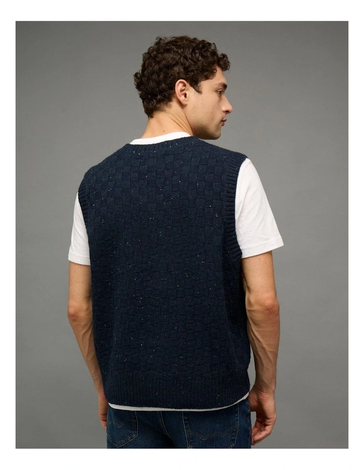 Sweater Vest in Navy image 2