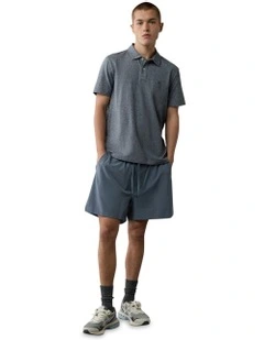 24/7 Club Logo Polo Shirt in Navy