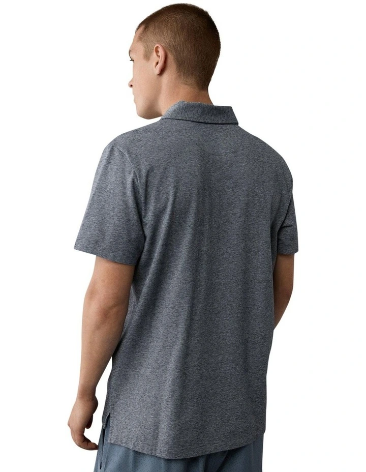 24/7 Club Logo Polo Shirt in Navy image 2