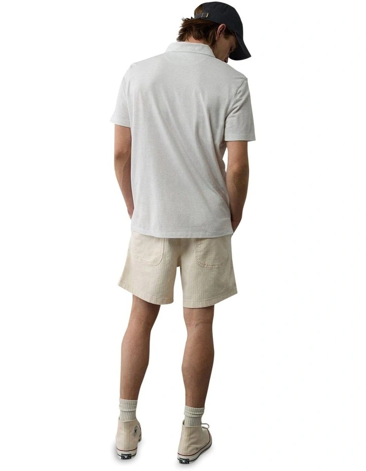 24/7 Club Logo Polo Shirt in Heather Gray image 2