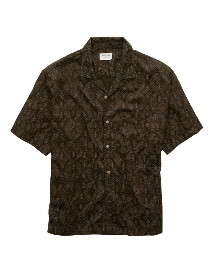 Poolside Button Up Shirt in Green image 3