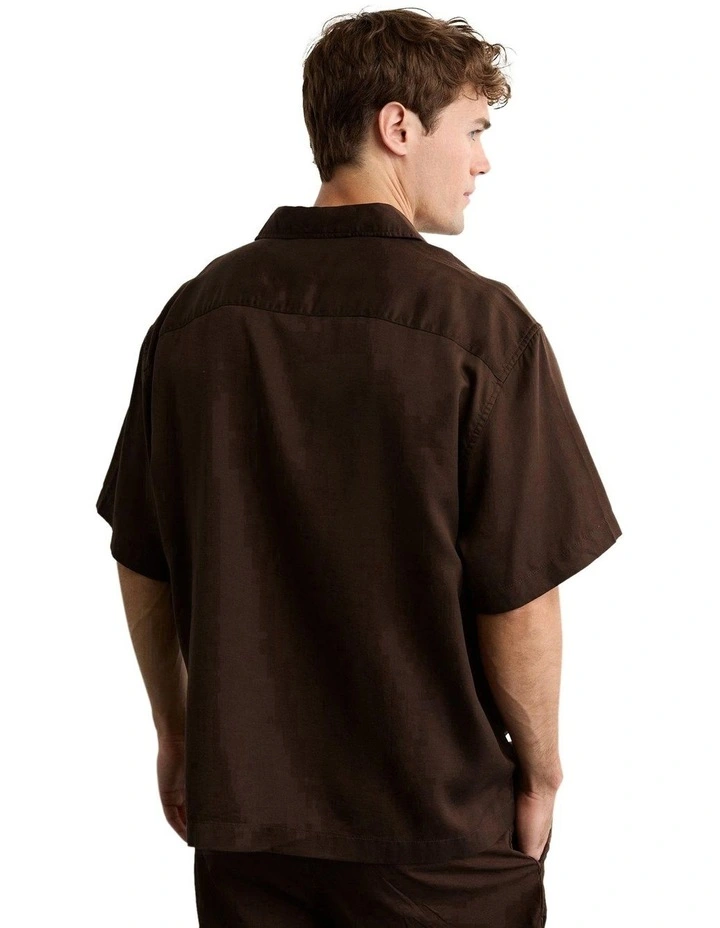Poolside Button-Up Shirt in Brown image 2