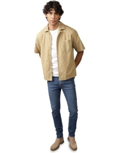 Poolside Button-Up Shirt in Green