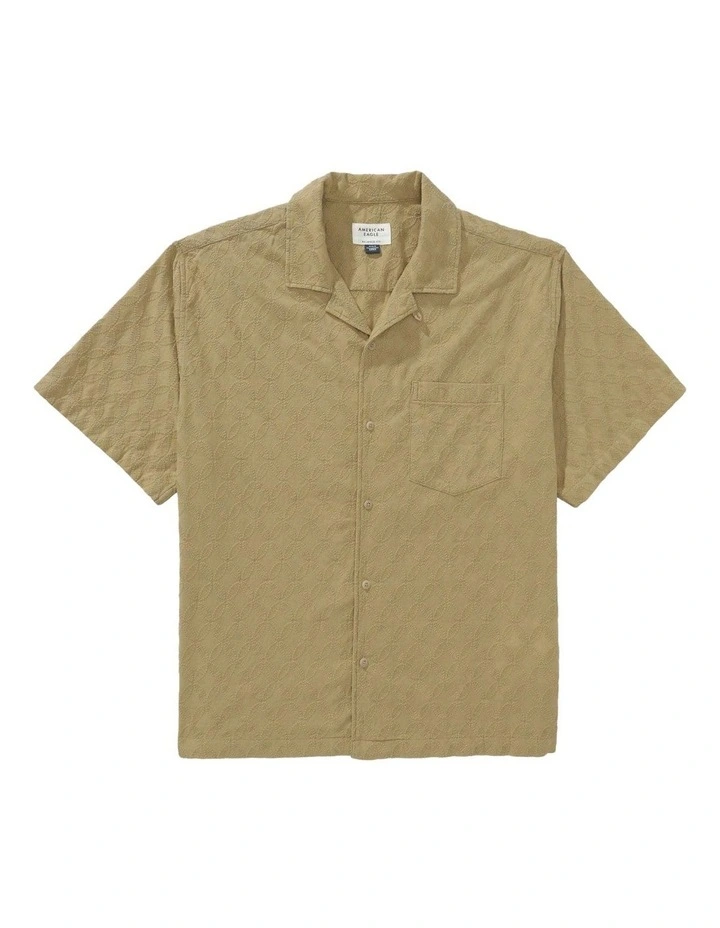 Poolside Button-Up Shirt in Green image 3