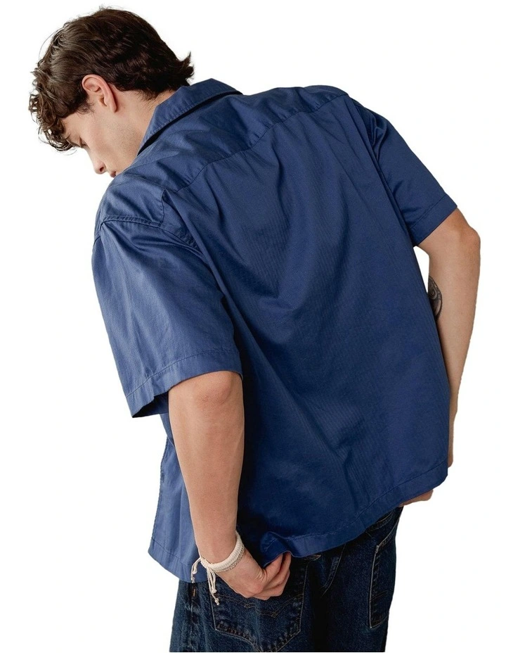 Short Seeve Relaxed Fit Everyday Shirt in Emotional Blue image 2