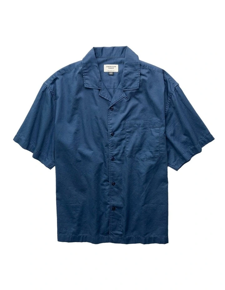 Short Seeve Relaxed Fit Everyday Shirt in Emotional Blue image 3
