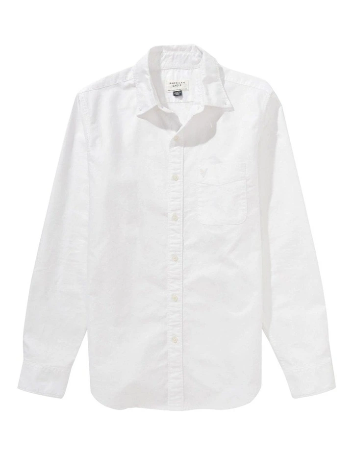 Everyday Slim Oxford Button-Up Shirt in White image 3