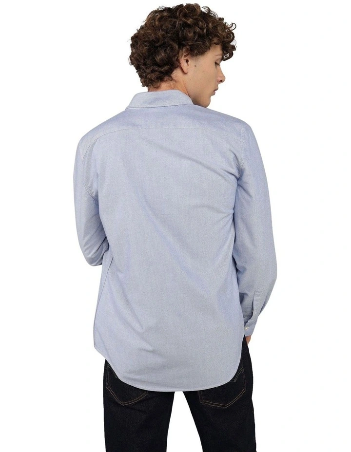 Everyday Slim Oxford Button-Up Shirt in Blue image 2