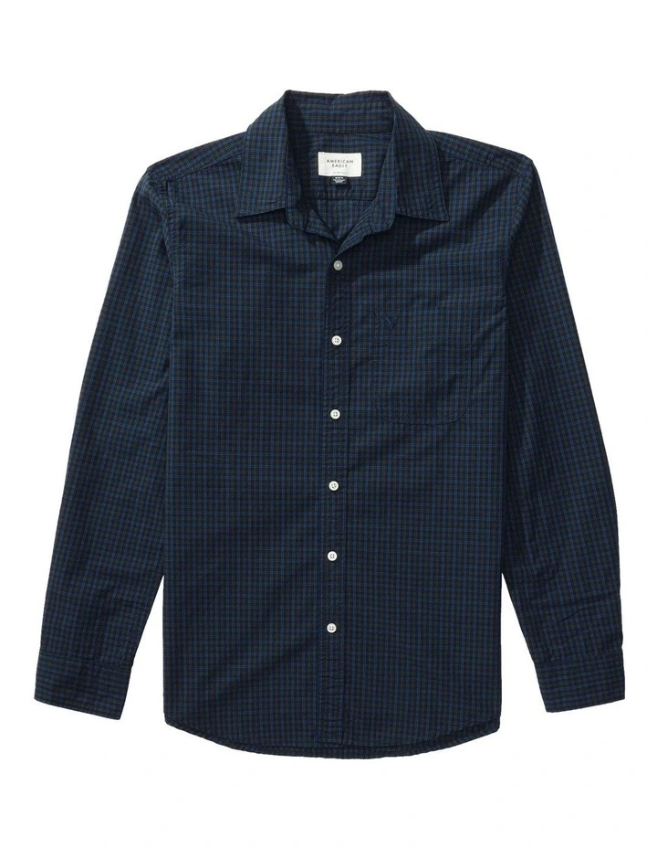 Everyday Slim Fit Button-Up Shirt in Deep Navy image 3