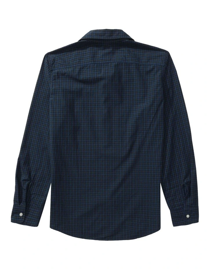 Everyday Slim Fit Button-Up Shirt in Deep Navy image 4