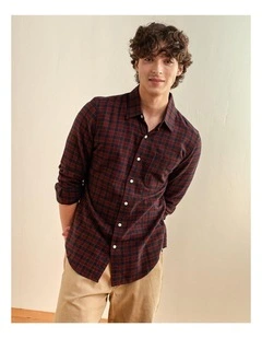 Slim Fit Everyday Shirt in Navy Check