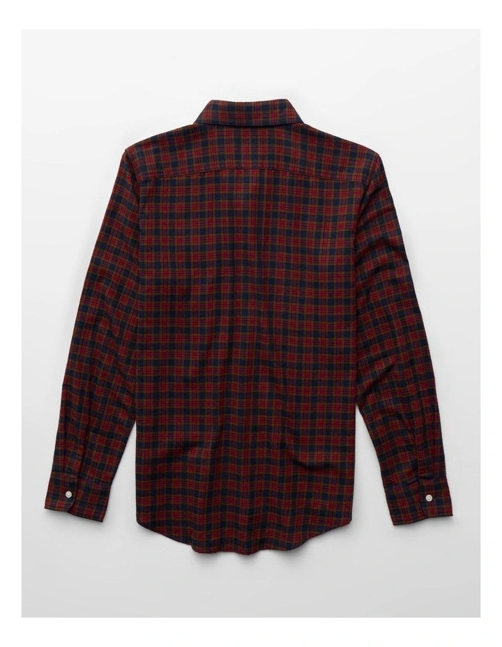 Slim Fit Everyday Shirt in Navy Check image 4