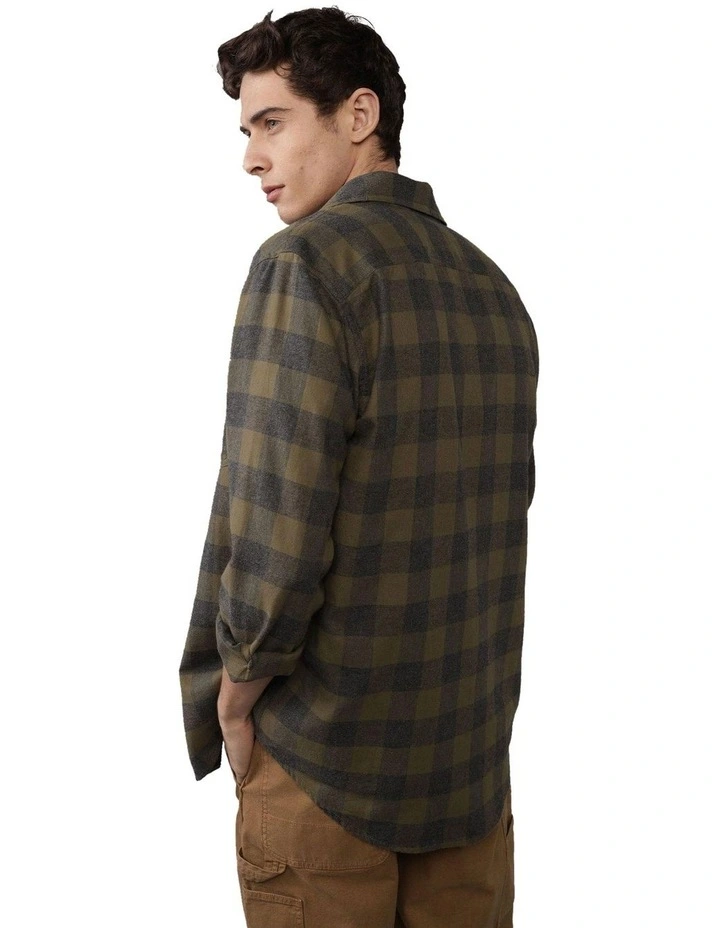 Slim Fit Everyday Shirt in Green Alpine image 2