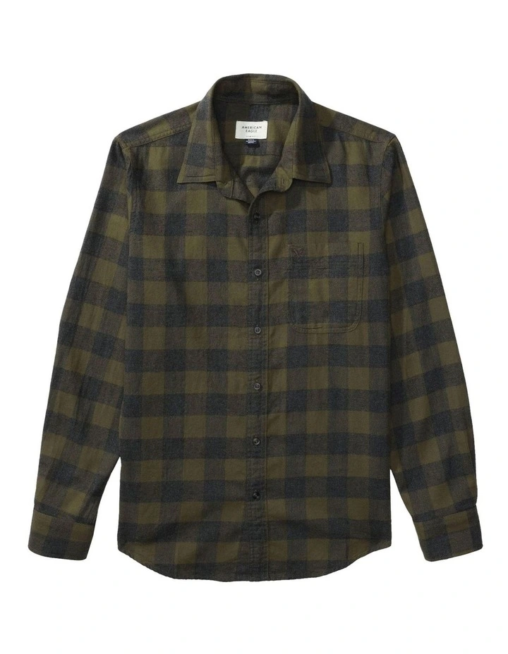 Slim Fit Everyday Shirt in Green Alpine image 3