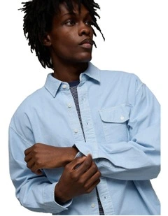 Everyday Relaxed Fit Oxford Shirt in Light Blue