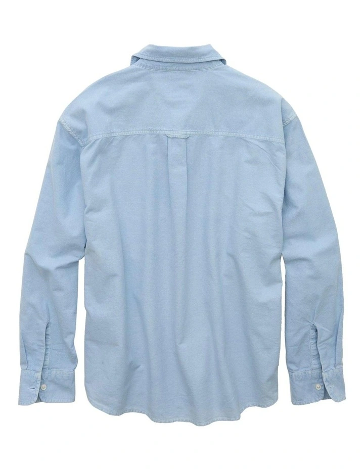 Everyday Relaxed Fit Oxford Shirt in Light Blue image 4