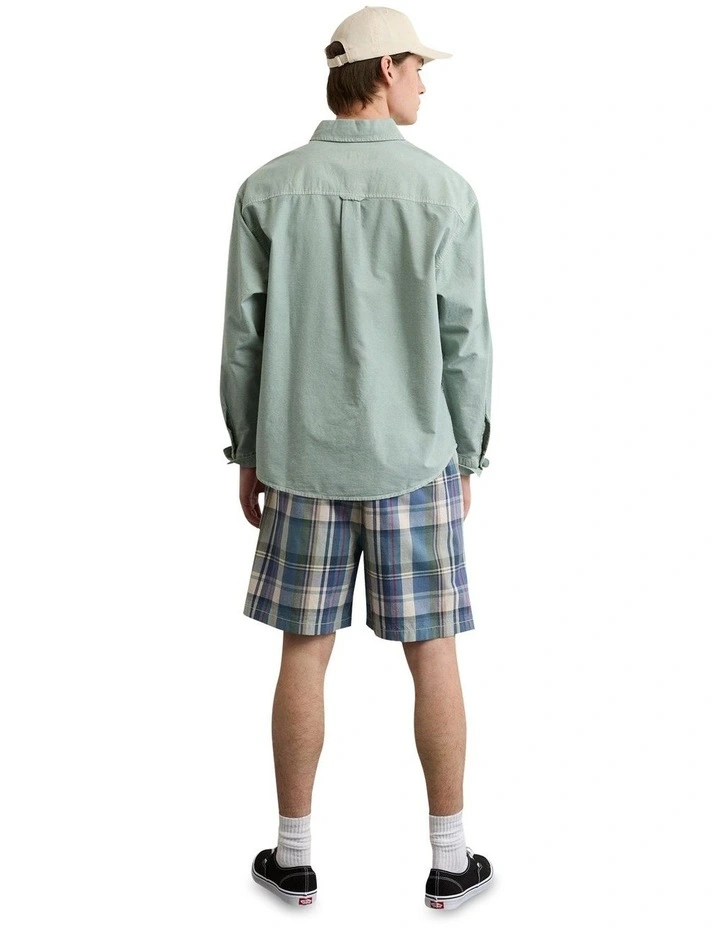 Everyday Relaxed Fit Oxford Shirt in Green Rush image 2