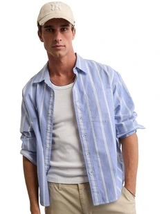 Everyday Oxford Button-Up Shirt in Blue