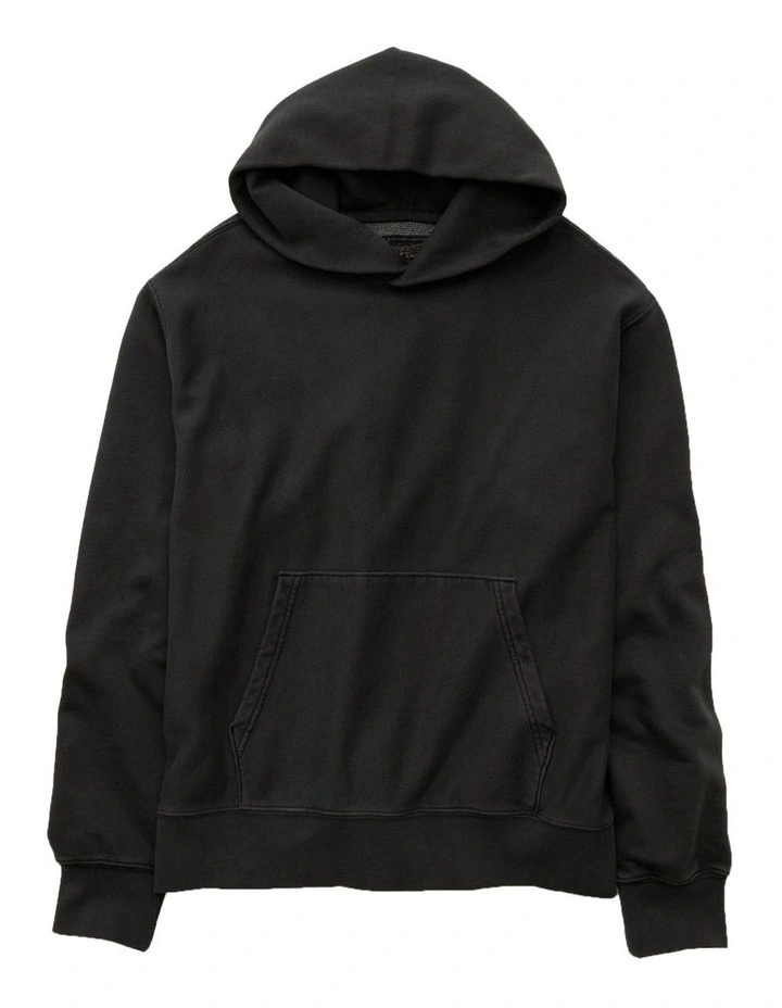 Laidback Luxe Heavyweight Hoodie in Dark Shadow image 3