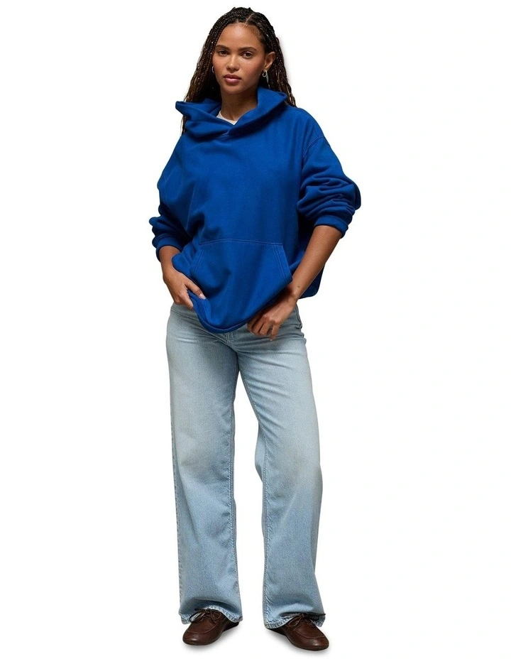 Laidback Luxe Heavyweight Hoodie in Cobalt image 1