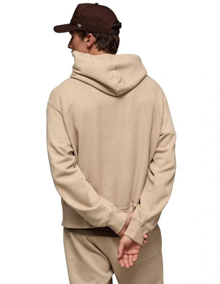 Laidback Luxe Heavyweight Hoodie in Dune Khaki image 2
