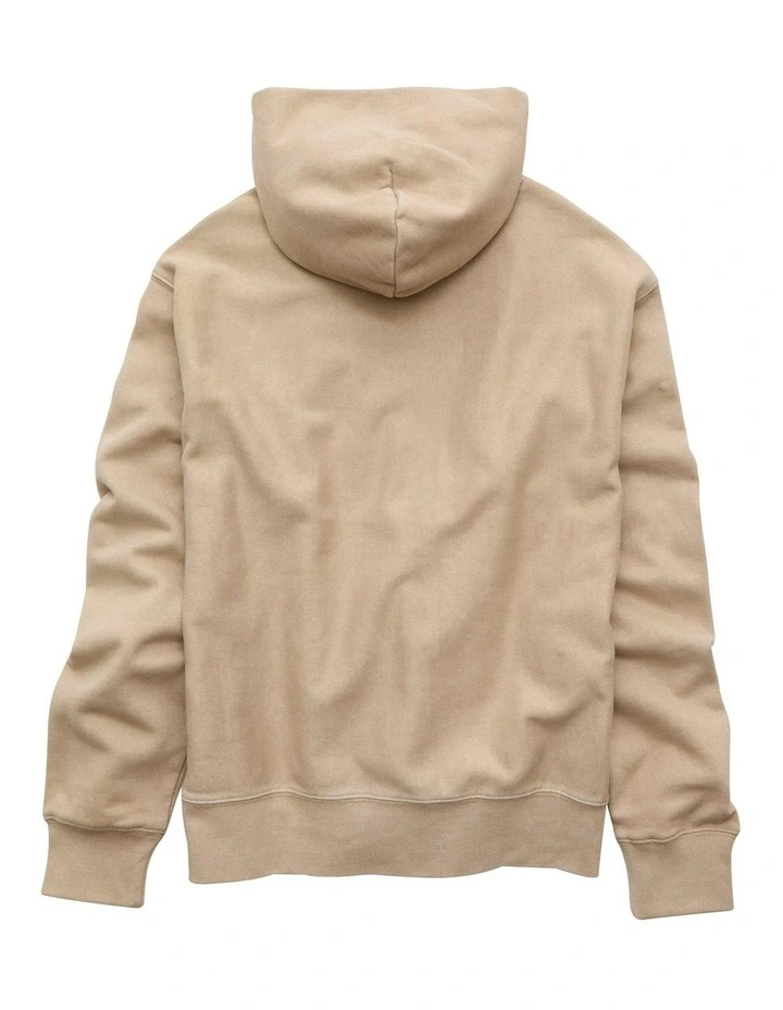 Laidback Luxe Heavyweight Hoodie in Dune Khaki image 4