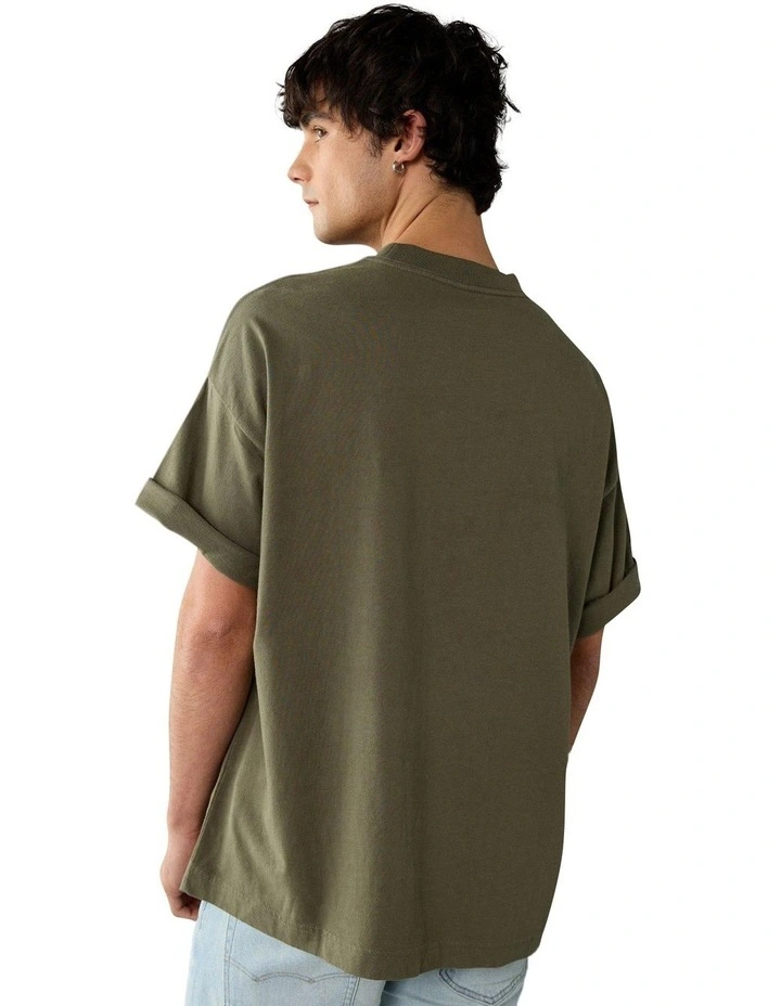 Icon Logo Graphic T-shirt in Camper Green image 2
