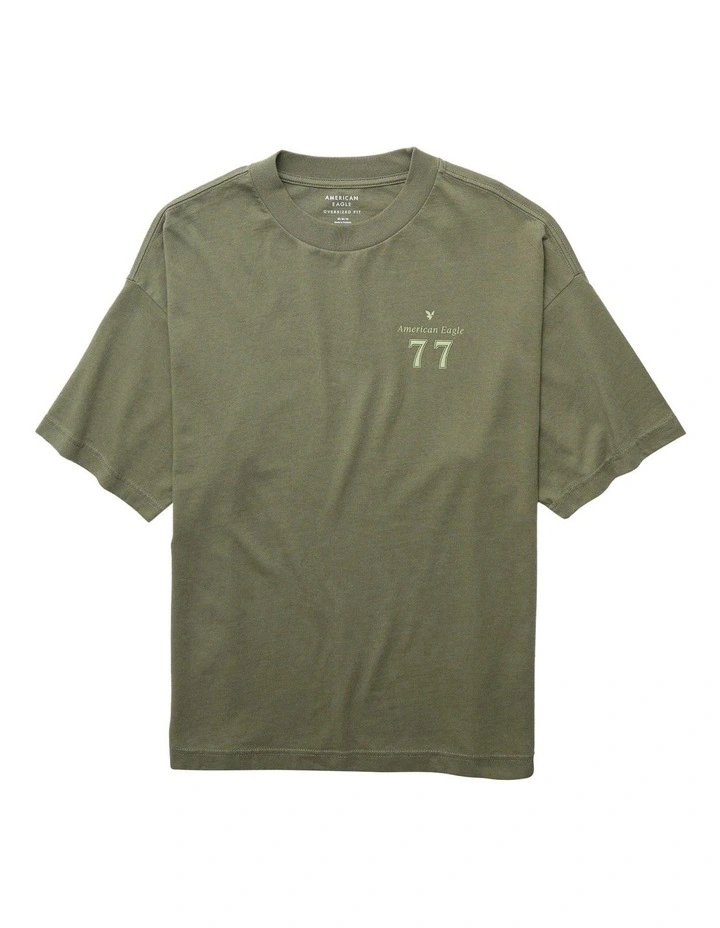 Icon Logo Graphic T-shirt in Camper Green image 3
