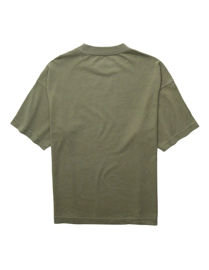 Icon Logo Graphic T-shirt in Camper Green image 4