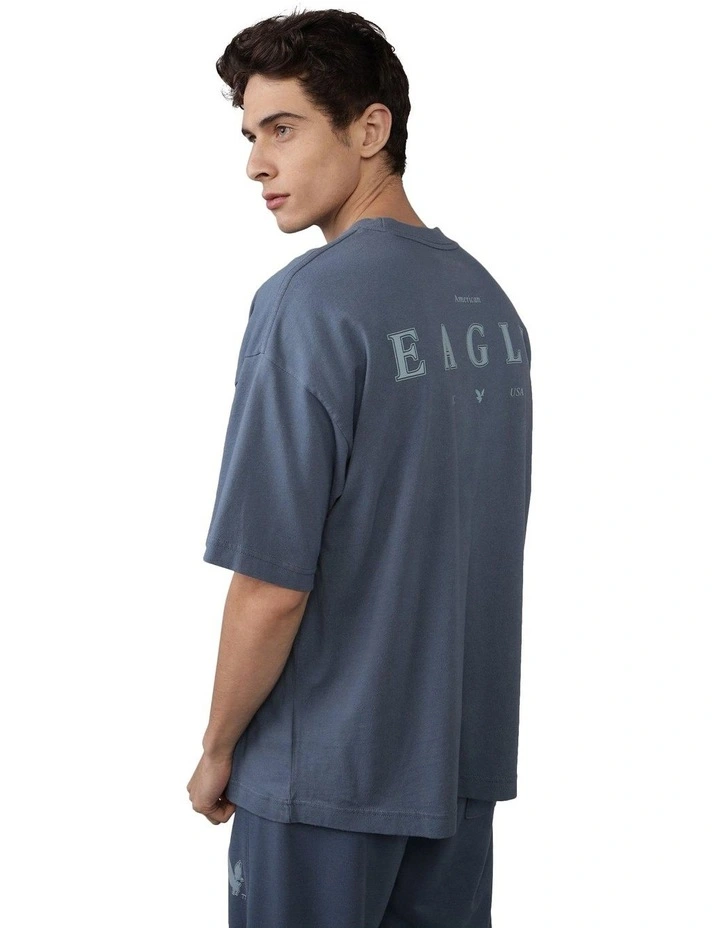 Icon Logo Graphic T-Shirt in Navy image 2