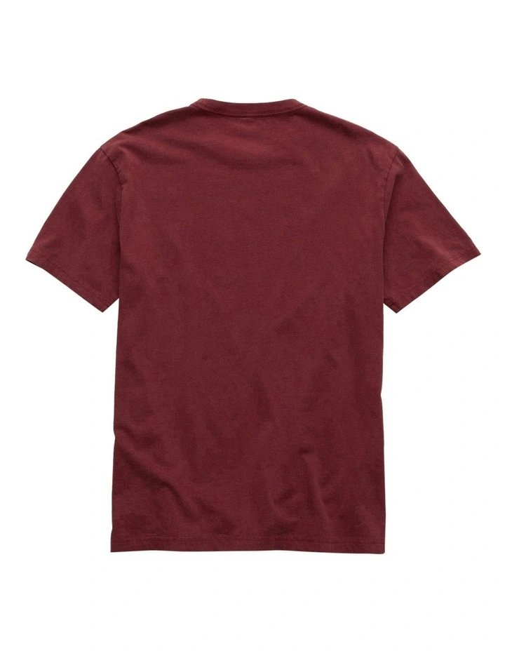 Logo Graphic T-Shirt in Wine image 4