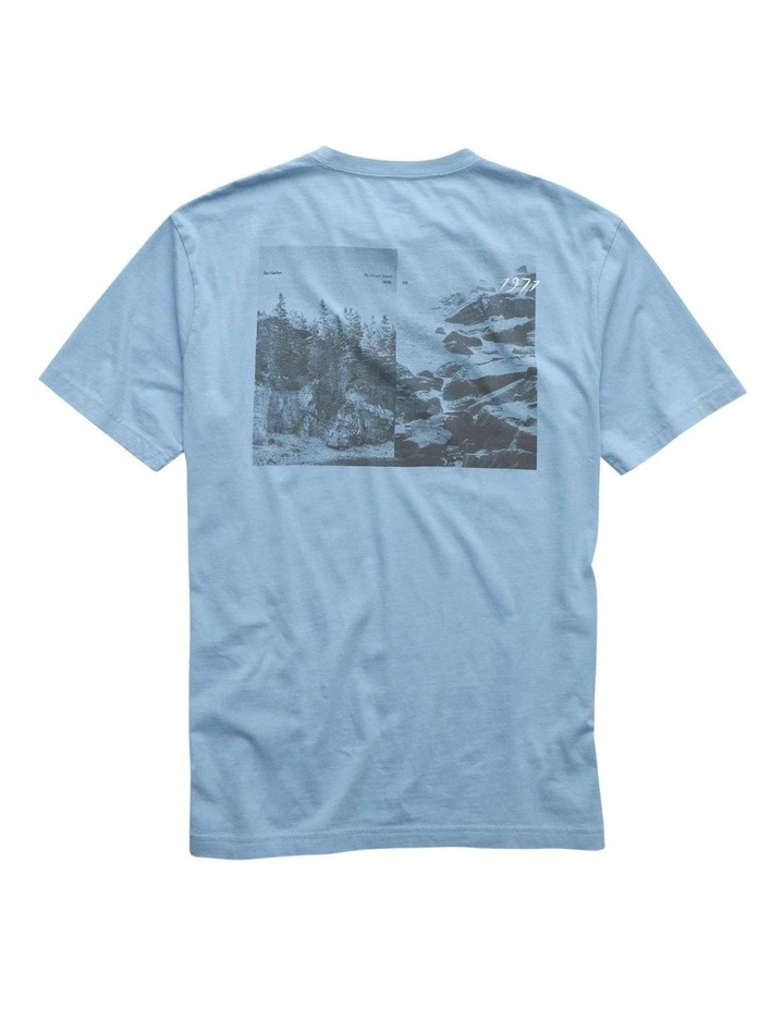 Logo Graphic T-Shirt in Soft Blue image 4