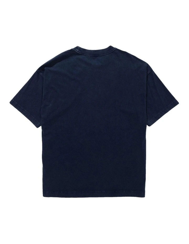 Short Sleeve Oversized Elevated Graphic Tee in Deep Waters image 4