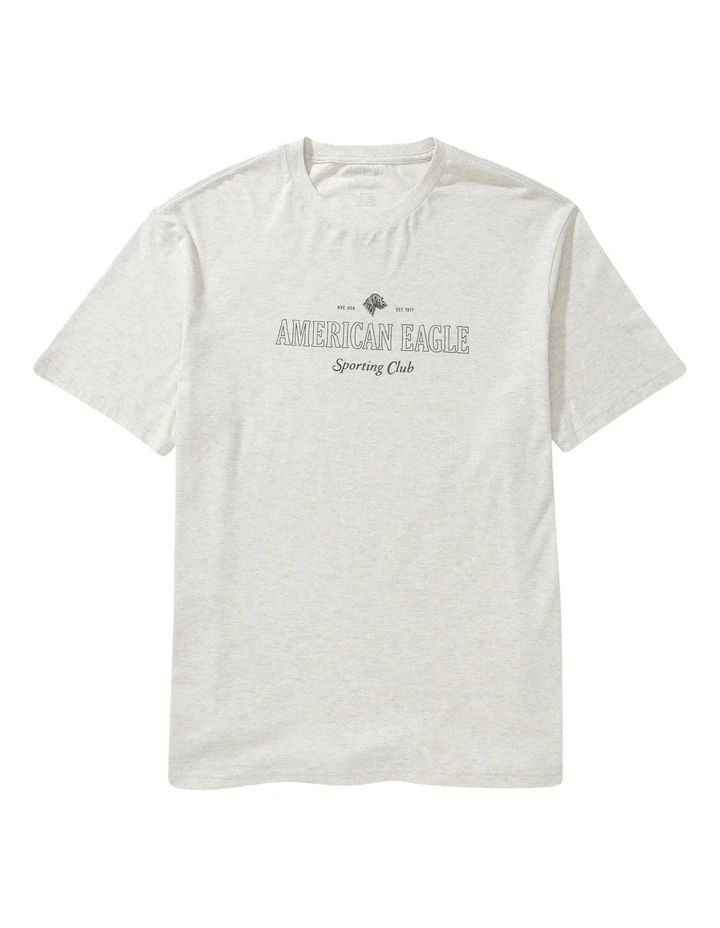 Graphic T-shirt in Oatmeal Heather image 3