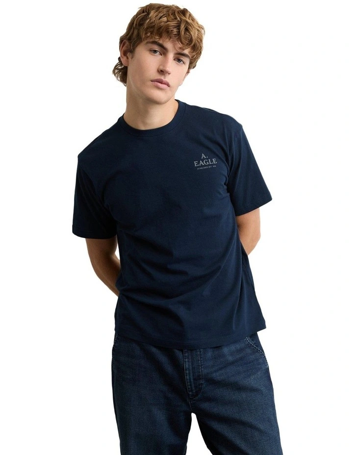 Logo Graphic T-shirt in Navy image 1