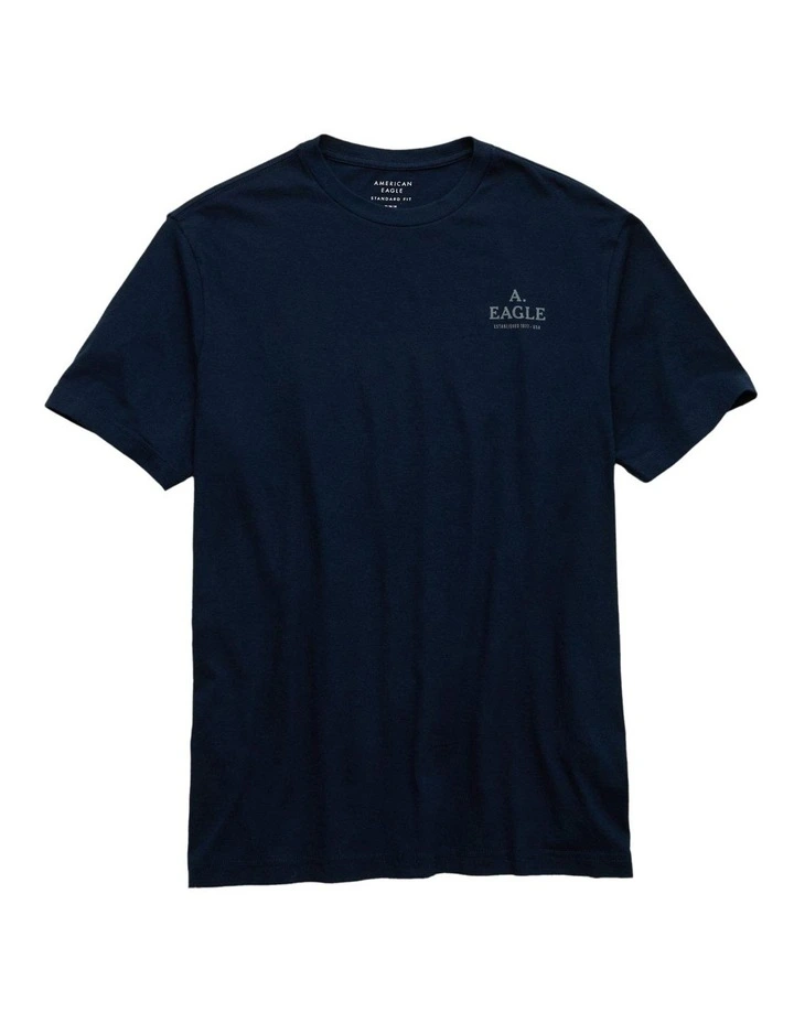 Logo Graphic T-shirt in Navy image 3
