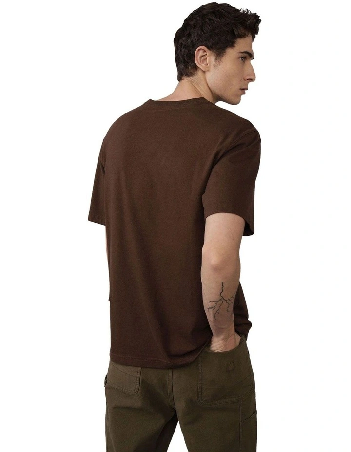 Icon T-shirt in Chocolate image 2