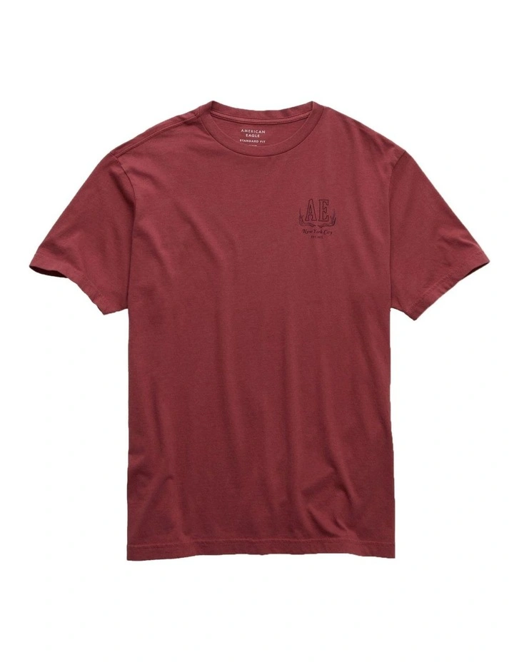 Logo Graphic T-shirt in Red image 3