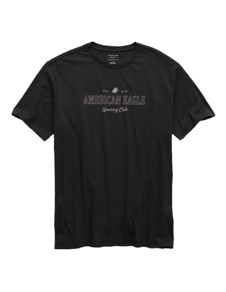 Logo Graphic T-shirt in Black image 3