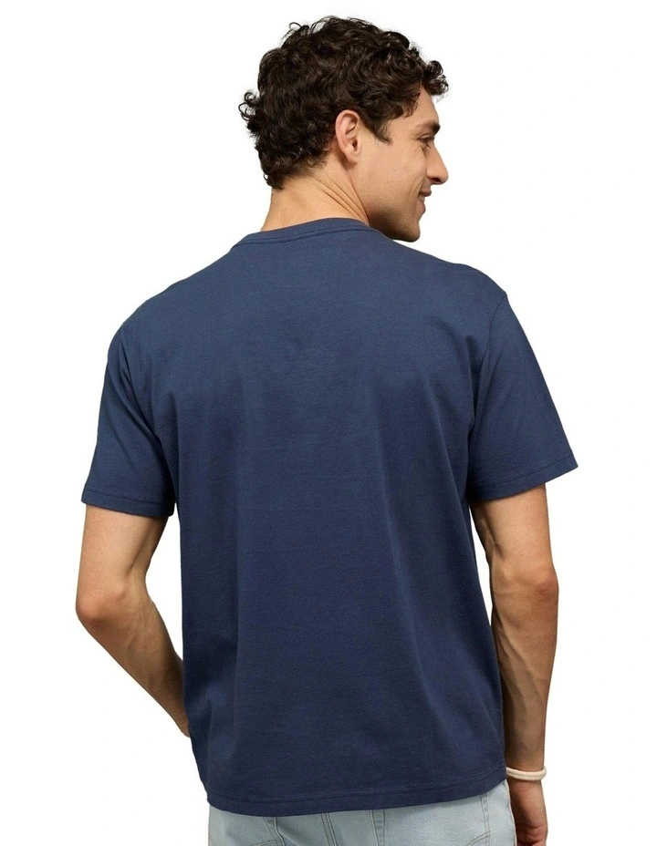 Icon Logo Graphic T-shirt in Navy image 2