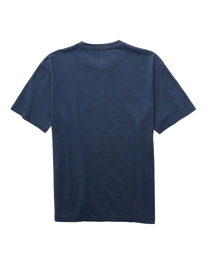 Icon Logo Graphic T-shirt in Navy image 4