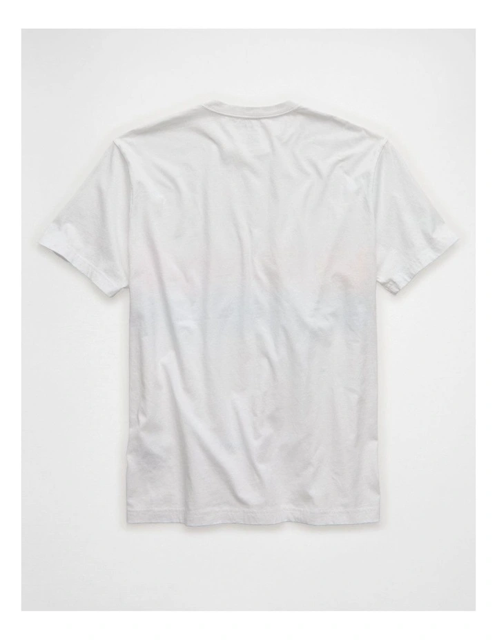 Standard Fit Destination Graphic T-Shirt in Air White image 4