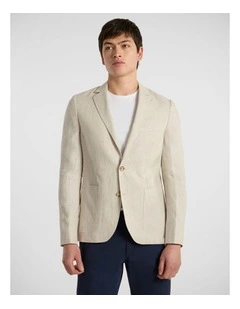 Mauro Linen Blazer in Cream