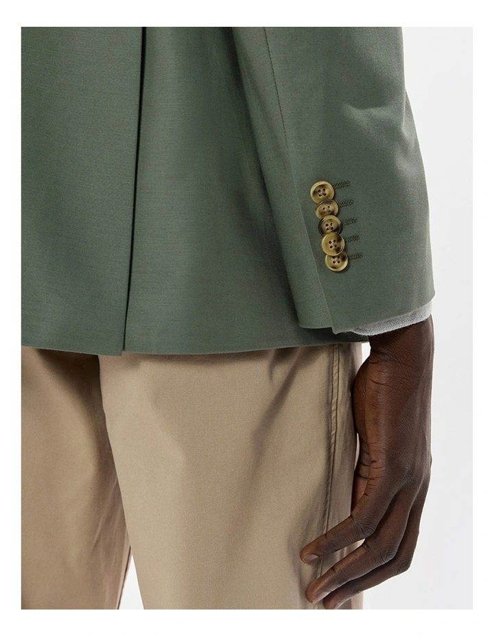 Evan Cotton Twill Blazer in Agave Green image 3
