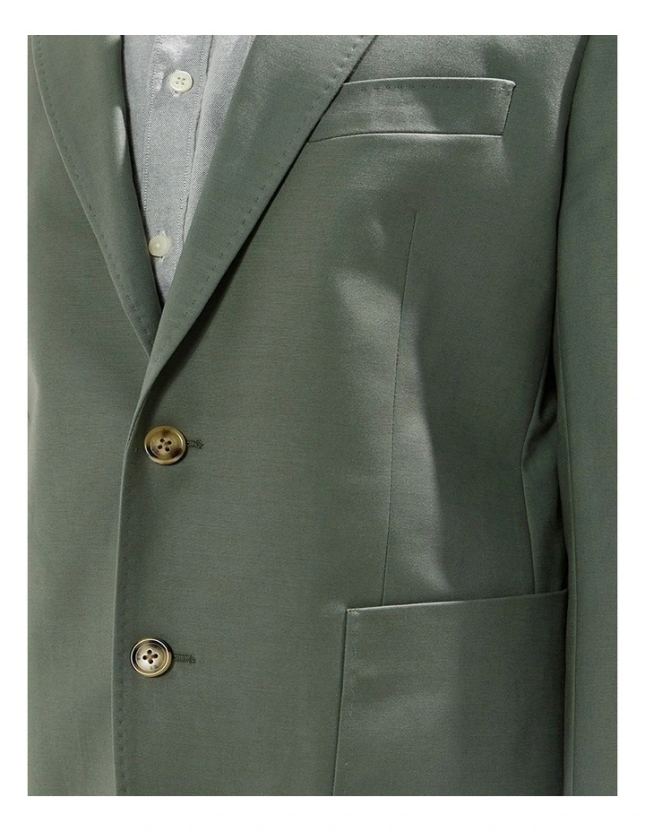 Evan Cotton Twill Blazer in Agave Green image 5