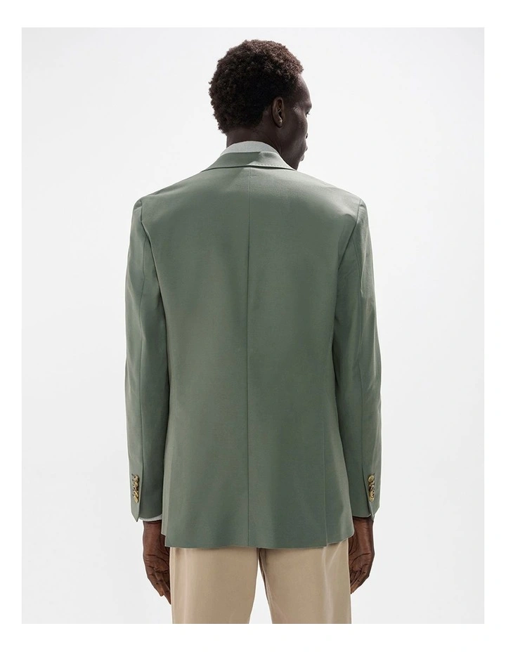 Evan Cotton Twill Blazer in Agave Green image 5