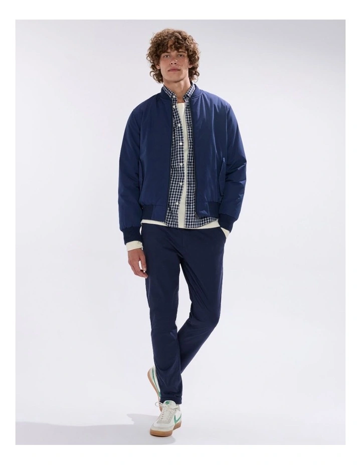 Mingyu Reversible Bomber in Navy/Teal image 1