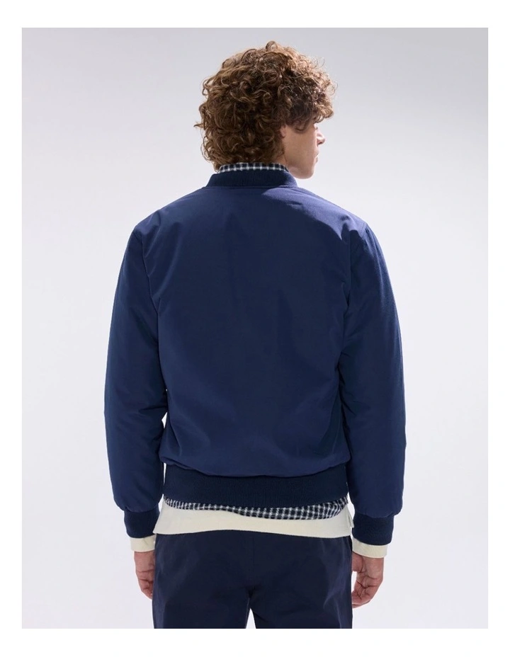 Mingyu Reversible Bomber in Navy/Teal image 5