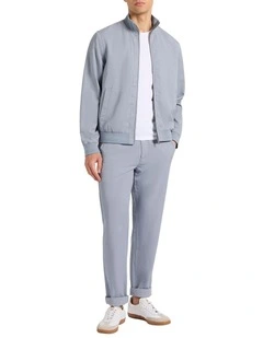 Wickham Linen Blend Jacket in Slate Blue
