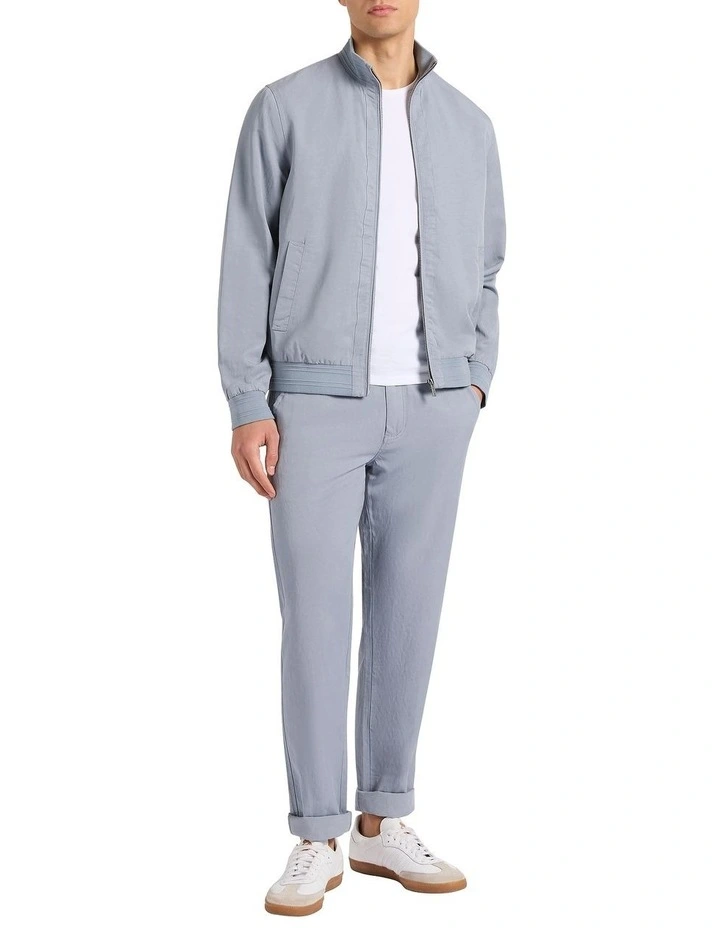 Wickham Linen Blend Jacket in Slate Blue image 1